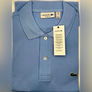Lacoste short sleeve polo shirt. NWT